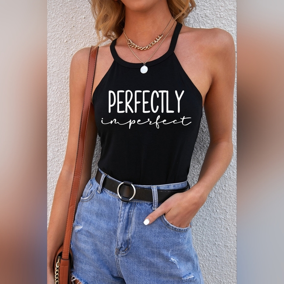 Bow Graphic Grecian Neck Tank